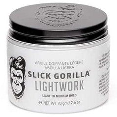 Slick Gorilla Lightwork matu veidošanas māls 70 g (uz ūdens bāzes veidots matu veidošanas māls)