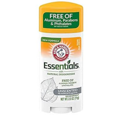 Arm & Hammer Essentials Solid Deodorant, unscented, pack of 3