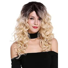 Wig Me Up  — RGF-6467C-DR4/613 Sieviešu parūka, garas, apjomīgas atdalīšanas cirtas, Ombre, tumši brūna, platīna blonda