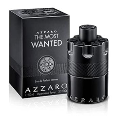 Azzaro visvairāk meklētās intensīvās smaržas vīriešiem | Eau de Parfum pour Homme | Iztvaicētājs/Smidzinātājs | Ilgstoša | Spēcīgs, pikants vīriešu aromāts