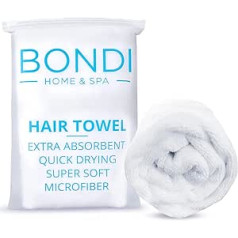 Bondi Home & Spa BONDI HOME SPA Mikrošķiedras dvielis sievietēm - Īpaši liels (42 x 22) - Ātra matu žāvēšana pret frizz cirtainiem, gariem un bieziem matiem (taisnstūrveida)