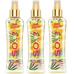 So…? Так…? Summer Escapes Women's Bali Breeze Ароматизированный спрей для тела и спрей для тела для женщин, набор 200 мл (3 шт. в упаковке)