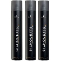 Schwarzkopf SCHWARZKOPF SILHOUETTE SUPER HOLD MATU SPRAY BLACK 750ML X3