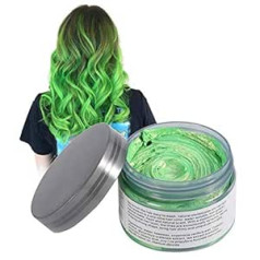 Teerova Matu krāsas vasks, Instant Hair Color Wax Pagaidu frizūras krēms dubļi 120g Matu Pomādes Dabīgs Frizūru vasks vīriešiem un sievietēm (zaļš)