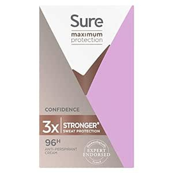 Sure Women Maximum Protection Confidence pretsviedru dezodorants krēms 45ml