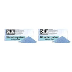 Pilu Cosmetic pilu kosmētiskais balināšanas pulveris 500 g Bag Blue Dust-Free I Gentle Bleaching I Brightening līdz 7 toņiem I Ultra Strong I Blue Bleaching Powder I Anti-Yellow Tint (Comfort Dust-Free Pack of 2)