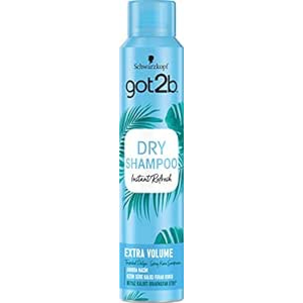 Got2B Schwarzkopf Got2b Dry Wash Dry Shampoo, Volume, упаковка 3 шт. (3 x 200 мл)