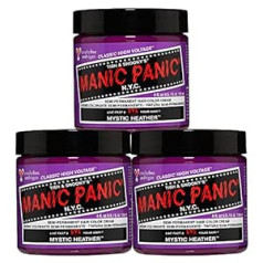 Manic Panic Mystic Heather klasisks krēms, vegāns, bez cietsirdības, violeta, daļēji pastāvīga matu krāsa, 3 x 118 ml