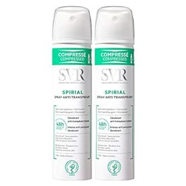 SVR Spirial Antiperspirant Dezodorants Spray 2x100ml