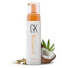 Gk Hair Global Keratin Volumising Hair Styling Mousse (8,5 fl oz/250 ml) uzlabo cirtas, pievienotu apjomu ar vidējas noturības un spīduma palielināšanas putām.