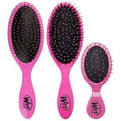 Wet Brush Набор из 3 оригинальных щеток для распутывания волос Wet Brush, розовые