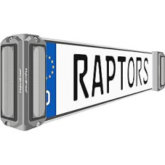 Raptors LED Technik X-Lighter numura zīmes avārijas apgaismojums, krustojuma avārijas gaisma, kas sastāv no 4 priekšējiem mirgoņiem ar ECE R65 apstiprinājumu, brīdinājuma gaisma avārijas transportlīdzekļiem