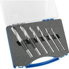 ENT Slot Drill Bits with Right Spiral Thread 6-Part Case D 6 - 8 - 10 - 12 - 14 - 16 mm
