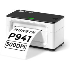 MUNBYN [300DPI] Label Printer 4XL Label Printer DHL Label Printer USB Thermal Printer DPD Ups Amazon Label Machine