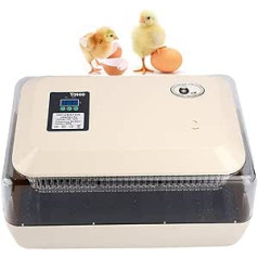 Automātisks olu selekcionārs 24 vistu olu pagatavošanas iekārtai, digitāla ar pilnībā automātisku apgriežamu olu tipa vistu/pīlēm ar LED temperatūras displeju un precīzu temperatūras sensoru