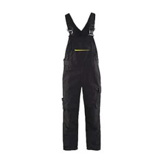 D108 Dungarees ar Stretch Black/Yellow