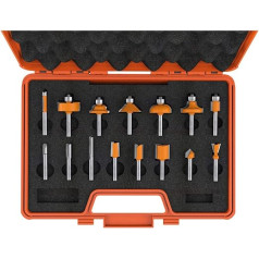 CMT Orange Tools 900.001.00 - Box 15 gerade Fräser und Profil. s 8 hw dx