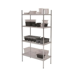 Genware nev-222–6018 4 Etagen Rack, 152,4 x 45,7 x 182,9 cm