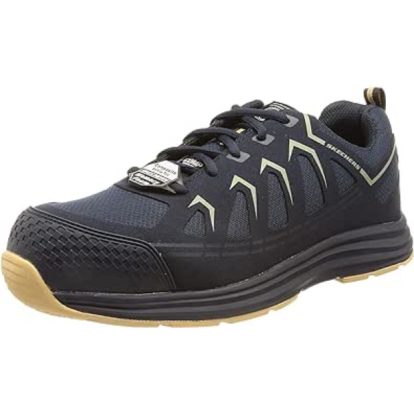 Skechers Men's Malad Ii ESD Composite Safety Toe Building Shoes, black