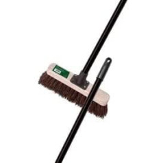 Garden Broom with Steel Handle and 27.94 cm PVC Trade Broom with Handle