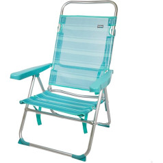 Aktive Beach Folding Chair Aluminium with Multiple Settings Light Blue