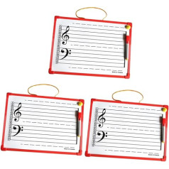 3 Sets Personal Whiteboard Music Stickers Computer Stickers for Laptop Magnetic Chalkboard Learning Tools Educational Erasers Board Music Note Board Line Work