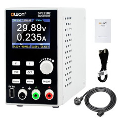 OWON SPE3102 Laboratory Power Supply, 30 V, 10 a, Adjustable Power Supply with Output Activable/Disable Button, Mini Variable Switching Digital Bank, Laboratory Power Supply with USB Charging,