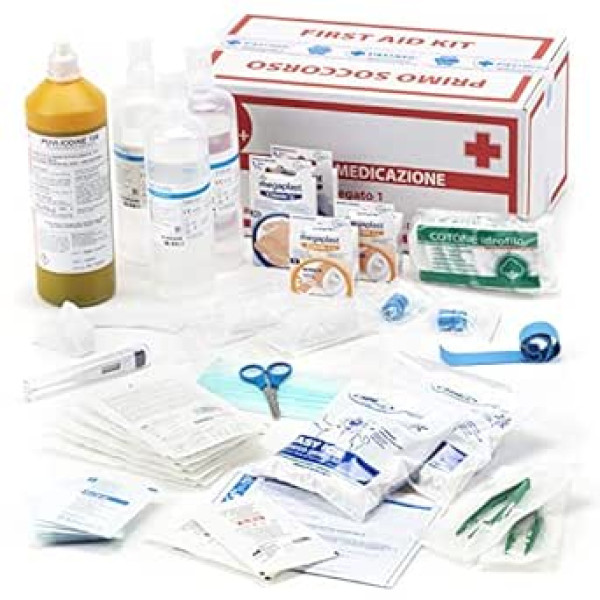 Gima - 34189 First Aid Kit Refill Pack of Medical Products Useful in Various Emergency Situations