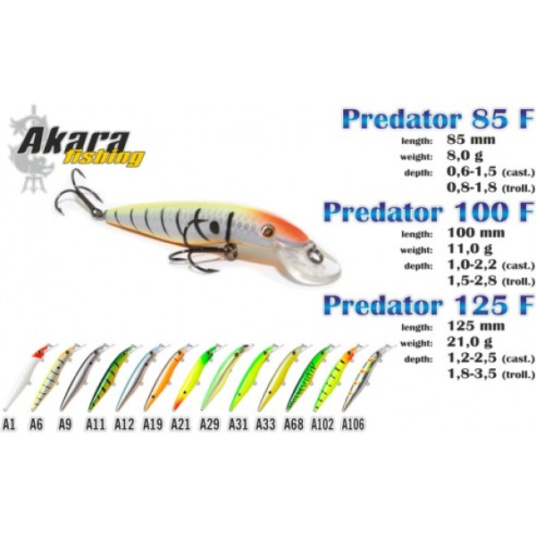 Vobleris AKARA «Predator» 85 F