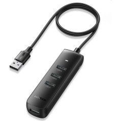 Разветвитель портов HUB USB-A — 4 порта USB 3.2 Gen 1, черный