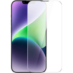 Rūdīts stikls iPhone 14 Plus / 13 Pro Max ar 0,4 mm skaļruņa vāka komplektu