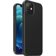 Гибкий силиконовый чехол для iPhone 12 mini Protective Silicone Case черный