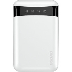 Dudao Maza, praktiska K3Pro mini USB 10000mAh barošanas banka, balta