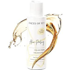 Faces Of Fey 15% AHA pīlings FACES OF FEY - ķīmiskais augļskābes skrubis ar pienskābi un glikolskābi pret pigmenta plankumiem un grumbām - 100 ml šķidrs pīlings