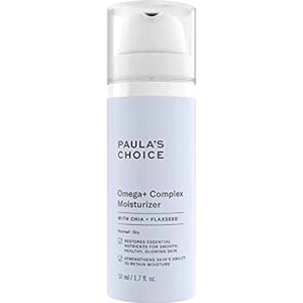 Paula's Choice OMEGA+ COMPLEX nakts krēms - mitrinošs krēms sejai jutīgai ādai - baro un atjauno - ar čia un linsēklām - normālai līdz sausai ādai - 50 ml