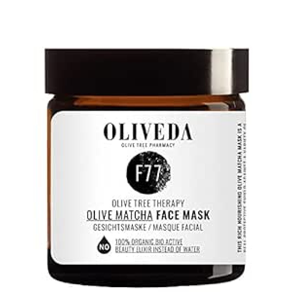 Oliveda Маска для лица Oliveda F77 Olive Matcha, 60 мл, питательная маска, поглощает излишки кожного сала, регенерирует, оживляет и успокаивает