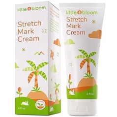 Littlebloom Striju krēms ar šī sviestu, C un E vitamīnu, mitrina ādu un uzlabo ādas elastību, palīdz izbalināt striju rētas 120 ml Little Bloom