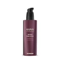 ‎Ahava AHAVA Vivid Burgundy minerāls ķermeņa losjons 250 ml — mūžīga ādas kopšana, lai cīnītos pret sausumu, sieviešu ādas kopšana