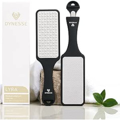 Dynesse Premium Laser Callus Rasp ar Mini Callus File Callus rasp ar ergonomisku neslīdošu rokturi. Nerūsējošā tērauda pedikīra vīle, pēdu raspe pedikīram un pēdu kopšanai. Kaulu noņemšanas līdzeklis. l Melns