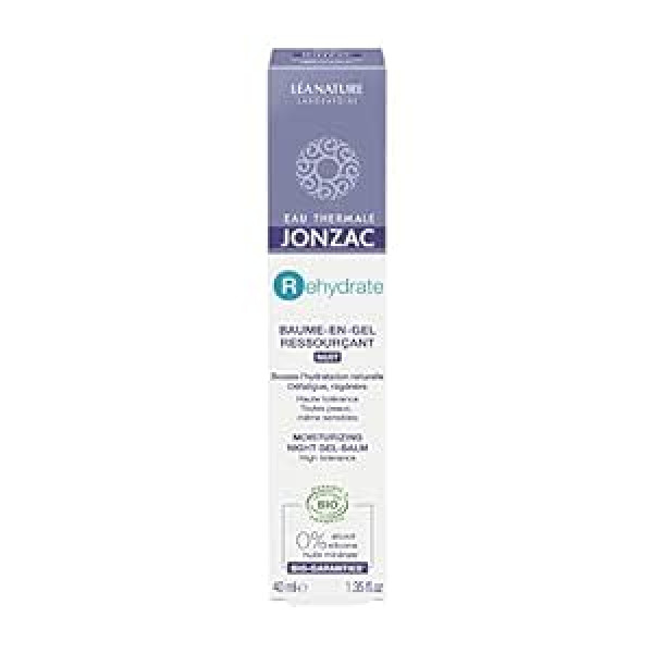 Eau Thermale Jonzac Organic Cosmetic Rehydrate H20 Booster nakts želejas balzams, 40 ml