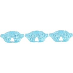 Minkissy Pack of 3 Gel Ball Half Mask Cold Hot Compress Eye Cover Eye Mask with Cold Hot Compress Face Mask with Cold Compress Gel Double Sided