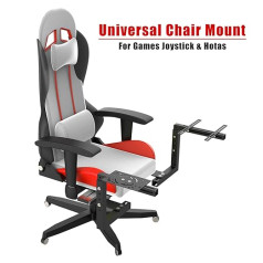 EG STARTS Universal Games Chair Halterung für Flight Sim Game Joystick Throttle Hotas Sitzhalterung Compatibel ar Logitech X56, X52 Pro, Thrustmaster T-Flight Hotas, Hotas Warthog, T.16000M, TCA