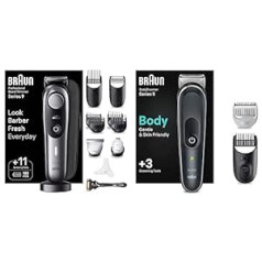 Braun Beard Trimmer, Trimmer/Hair Trimmer Men and Body Groomer, Body Care and Hair Removal for Men