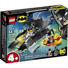Бэтбот LEGO DC «Погоня за пингвином»! 76158 Лучший детский конструктор «Бэтмен», с минифигурками супергероев, 2 лодками, бэтарангом и зонтиком, о