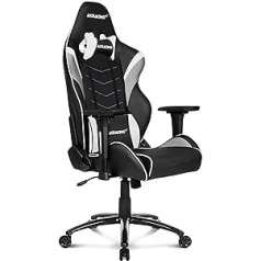 AKRacing Chair Core LX Plus Игровое кресло из искусственной кожи, черный/белый, гарантия 5 лет