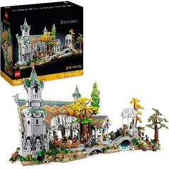 LEGO 10316 ikonas Gredzenu pavēlnieks: Bruhtāls, liels 15 minifigūru komplekts, ieskaitot Frodo un Semu, piederumi pieaugušajiem, Viduszemes ielejas izveidošana un parādīšana (ekskluzīvi Amazon)