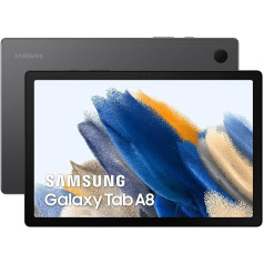 Skārienekrāna planšetdators — Samsung Galaxy Tab A8 — 10.5 WUXGA — UniSOC T618 — 3 GB RAM — 32 GB atmiņa — Android 11 — antracīts — WiFi