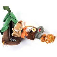 Aurora World Gruffalo Aurora, Offizieller Merchandise, 12972, Der Grüffelo Fingerpuppen, Plüschtier, Mehrfarbig