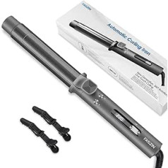 Faszin Automatic curling iron, improved 32 mm curling iron, large curls, automatic curling iron with five temperature settings, temperature memory and automatic shut-off function.