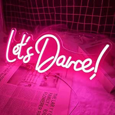 Dejosim neona zīme, rozā neona zīme, LED dekoratīvā izkārtne, ar USB darbināms, aptumšojama neona gaisma deju ballītei, bārs, klubs, dzimšanas diena, valentīndiena